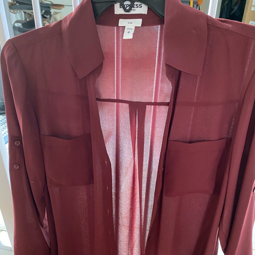 Express portofino button down blouse